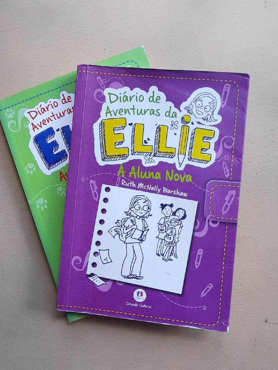 2 Livros Diários de Aventura da Ellie Livro Ciranda Cultural Usado