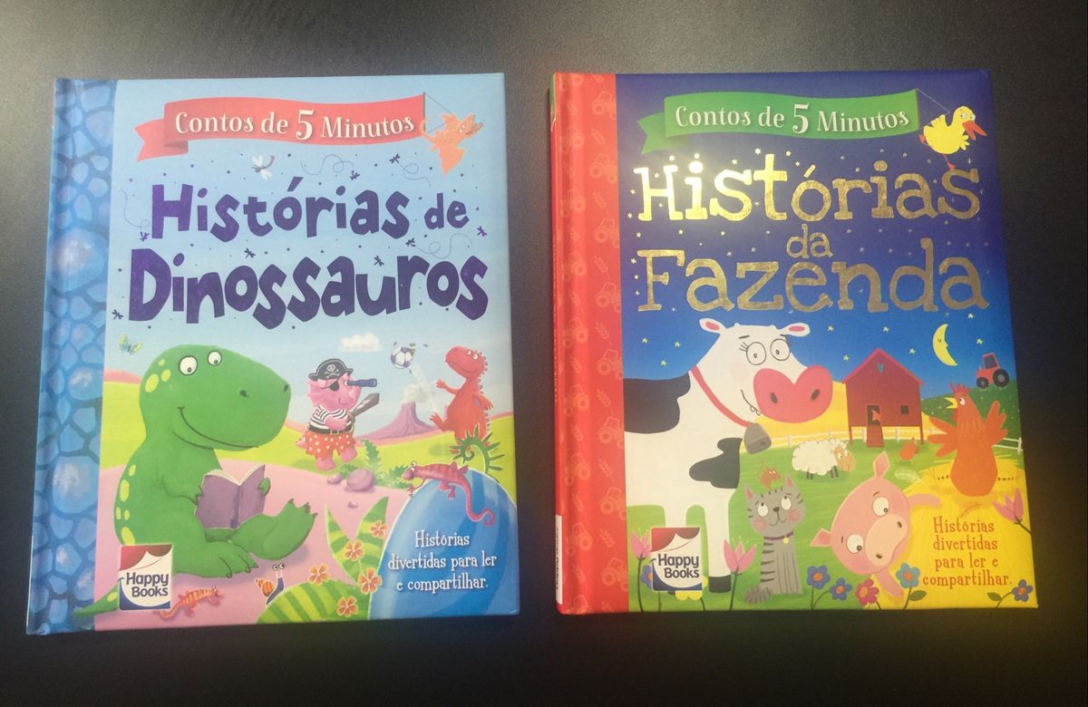 2 Livros Infantis da Colecao Contos de 5 Minutos Histórias de