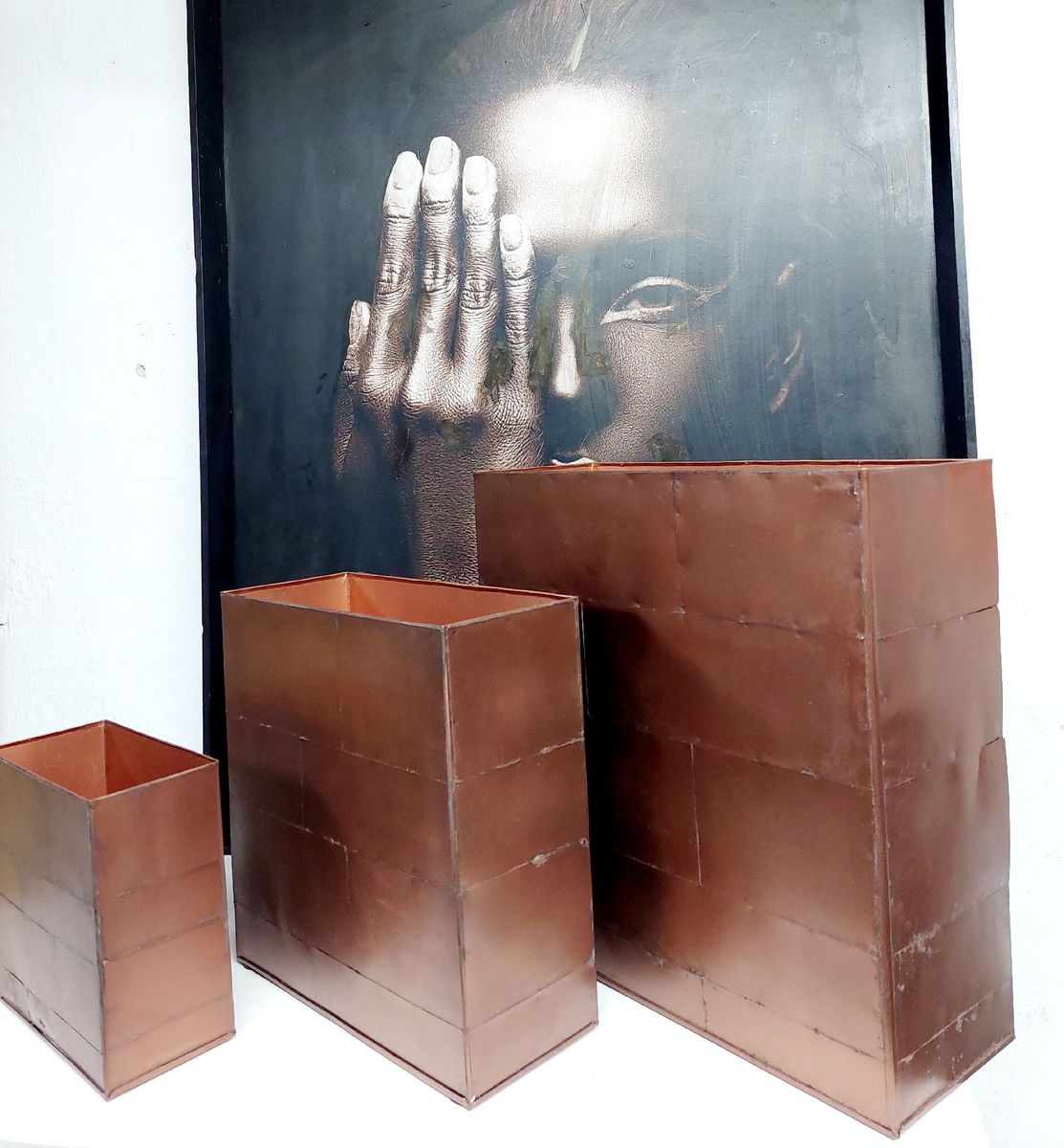 Cachepot Em A O Corten Item De Decora O Aco Corten Nunca Usado