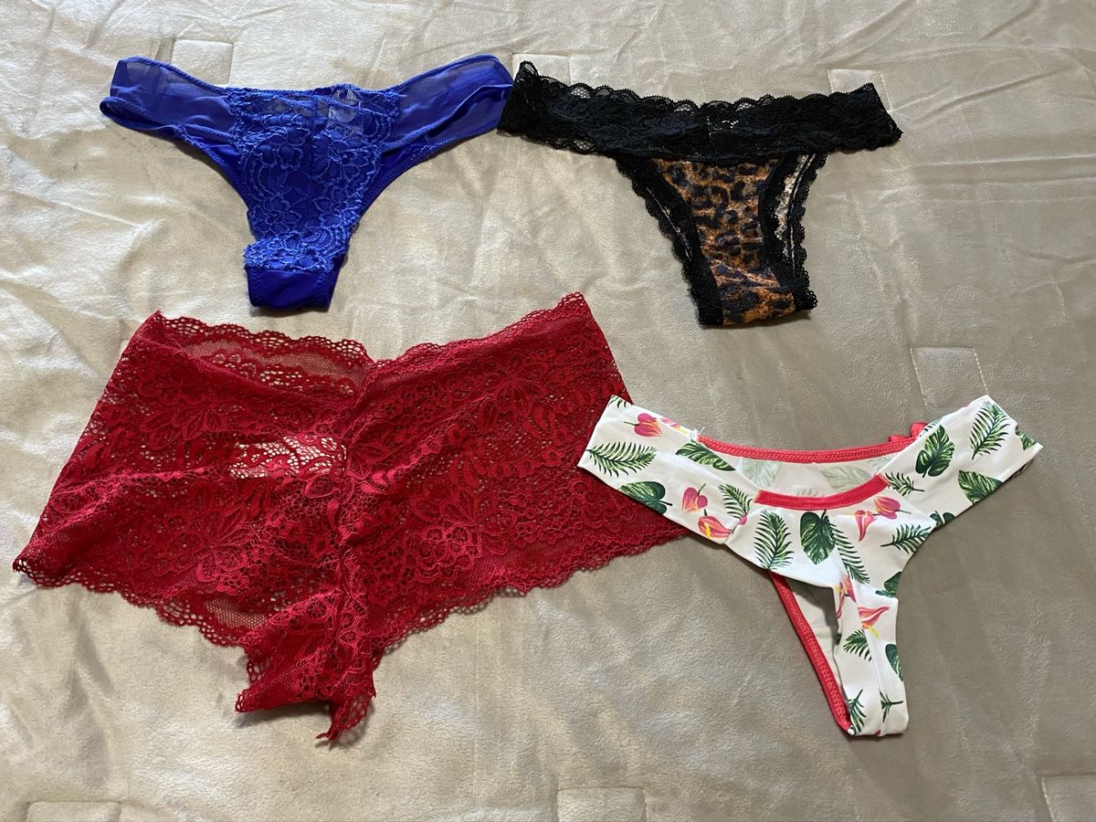 4 Calcinhas Novas Nunca Usadas Lingerie Feminina Lov Nunca Usado