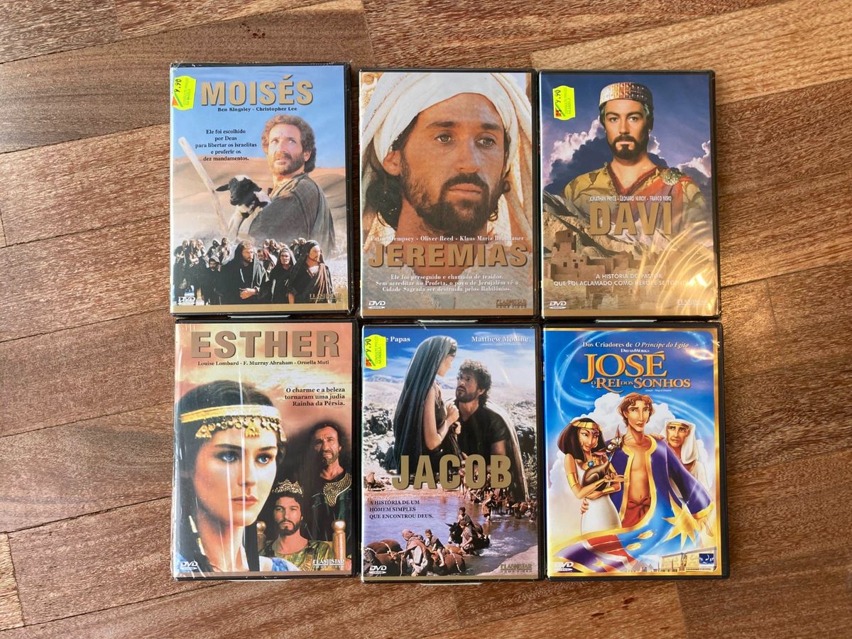 5 Dvds Bíblicos 5 Dvds da Edição Especial da Coleção Bíblia Sagrada