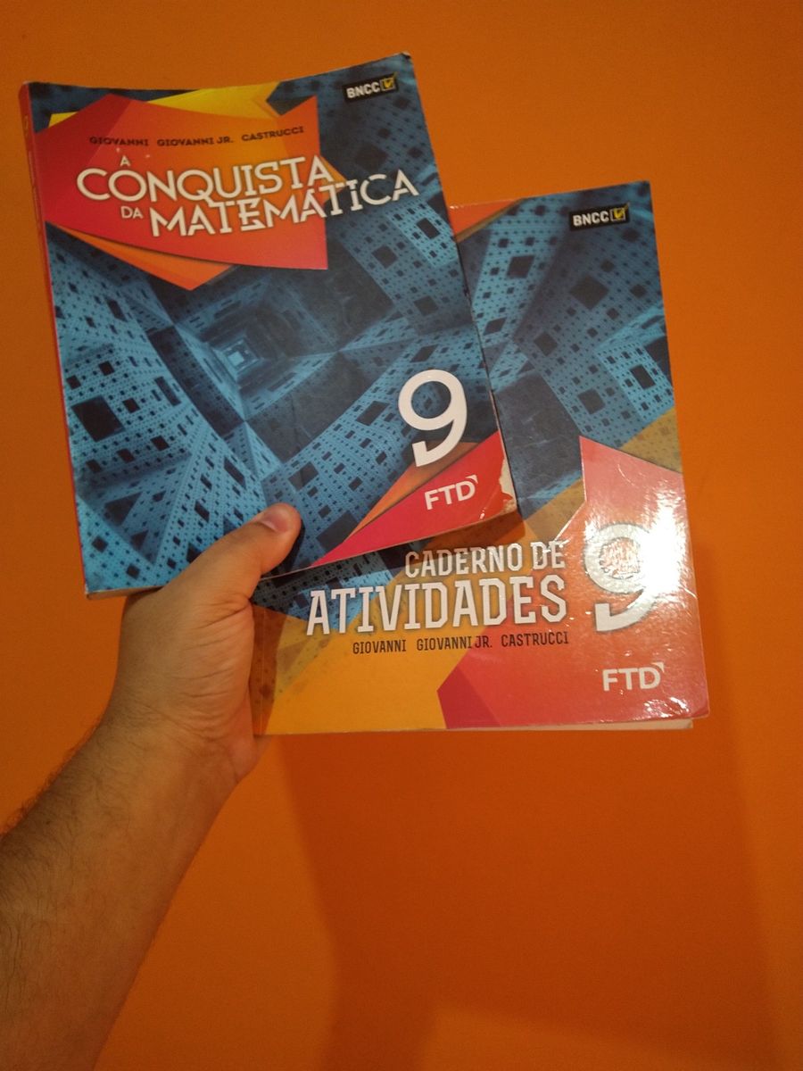 A Conquista da Matemática 4ª Ed 2019 brinde Caderno de Atividades