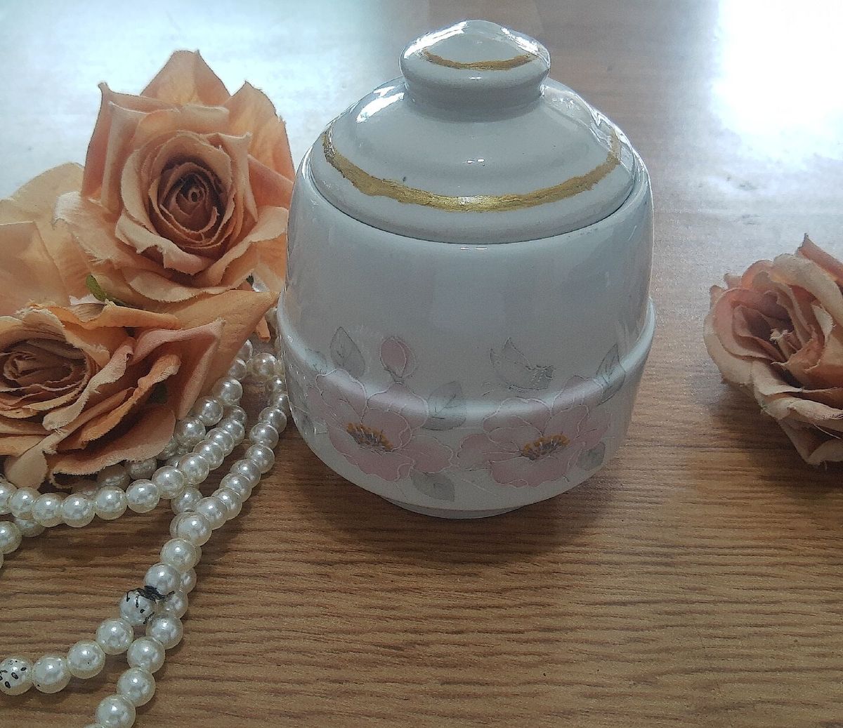 Açúcareiro Porcelana Pozzani Vintage Móvel de Antiquário Pozzani