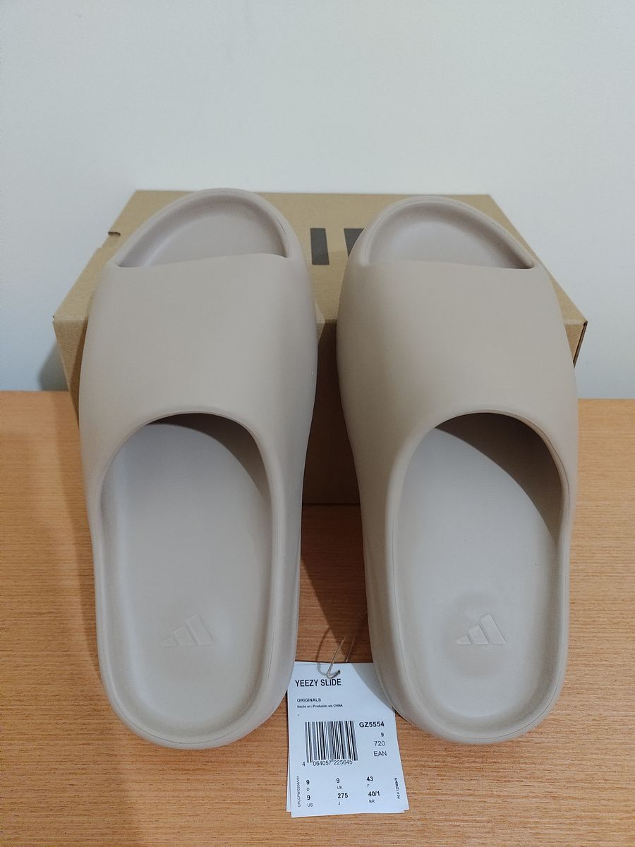 Adidas Yeezy Slide Pure Sandália Masculina Adidas Usado 73760415 enjoei