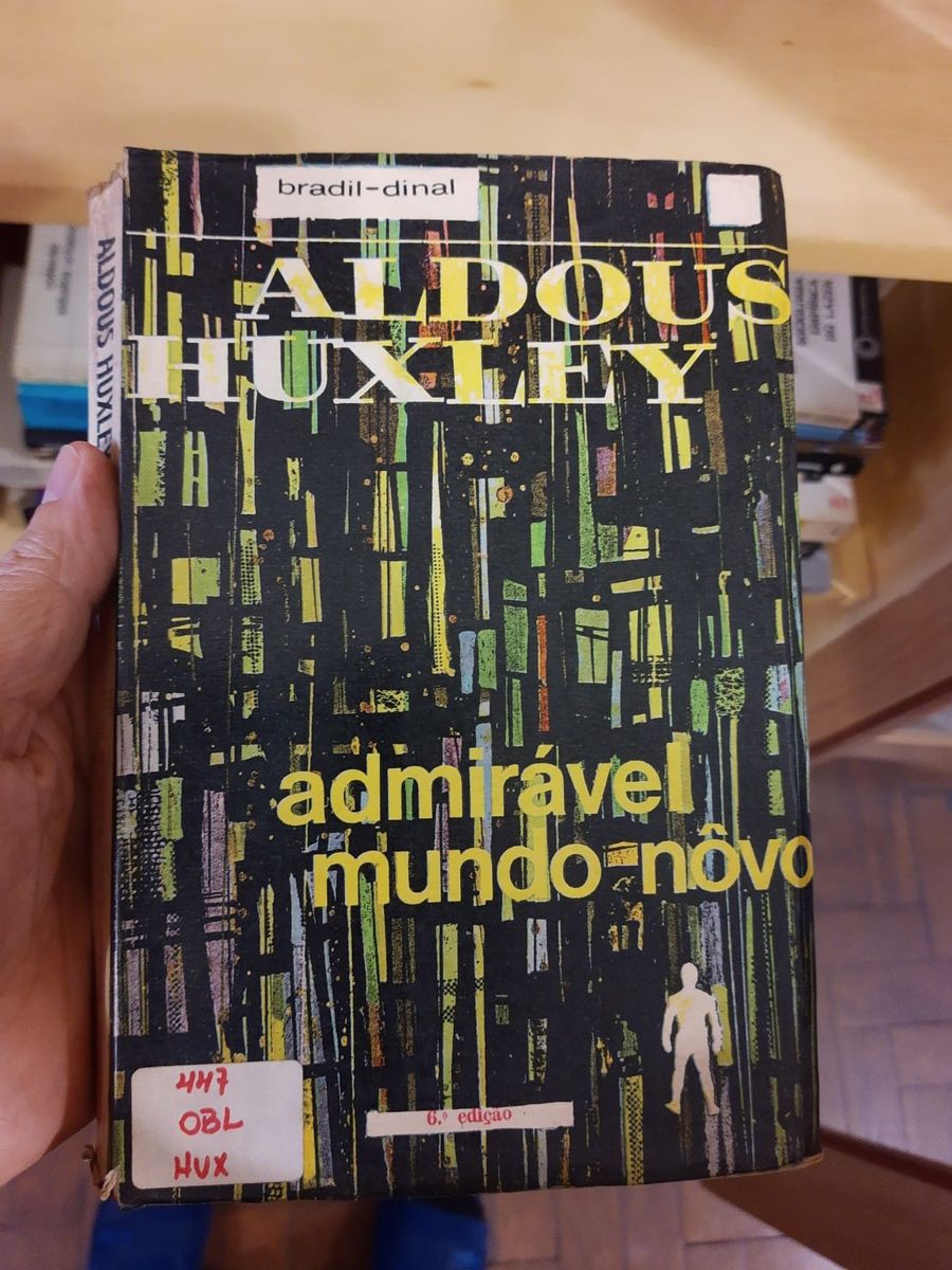 Admir Vel Mundo Novo Aldous Huxley Livro Bradil Dinal Usado