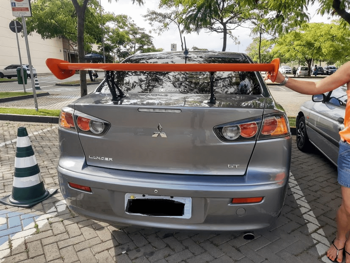 Aerofolio Mitsubishi Lancer Spolier Frontlip Difusor Parachoque Carro