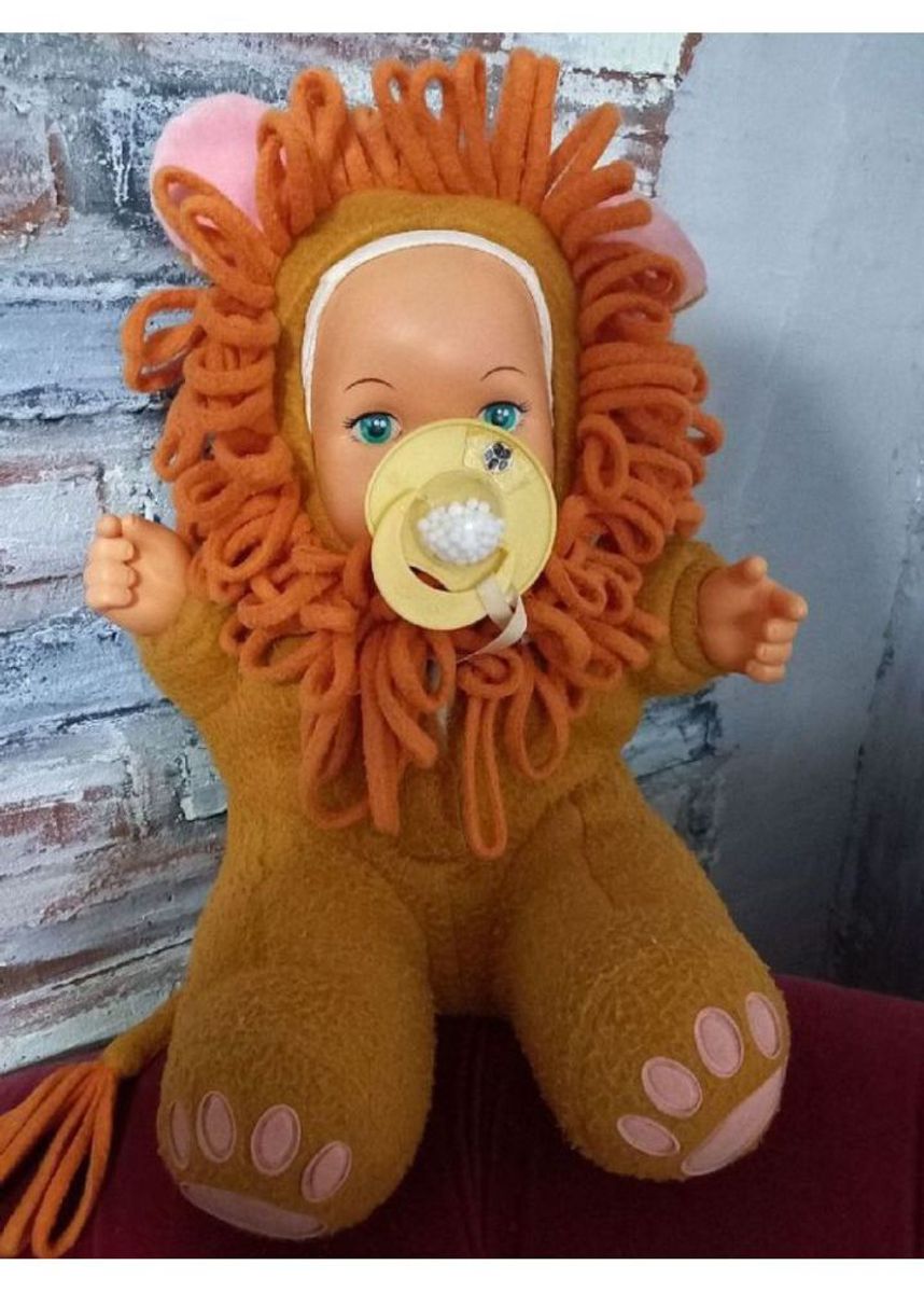 Antiga Boneca Leãozinho Mamíferos da Grow Brinquedo Grow Usado