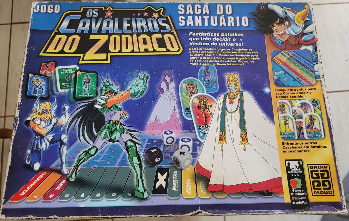 Antigo Jogo Cavaleiros do Zodíaco Saga do Santuário Grow Jogo de