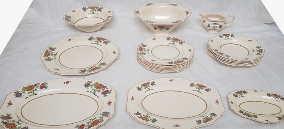 Aparelho De Jantar De Porcelana Inglesa M Vel De Antiqu Rio Royal