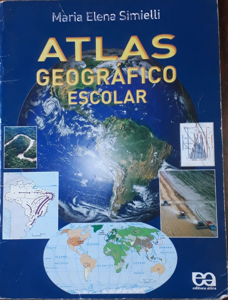 Atlas Geográfico Escolar Maria Elena Simielli Item de Papelaria