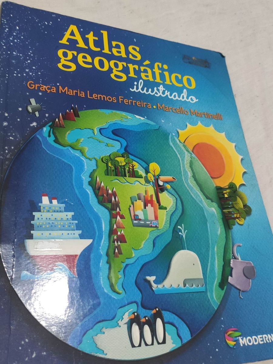 Atlas Geográfico Ilustrado Editora Moderna Livro Editora Moderna