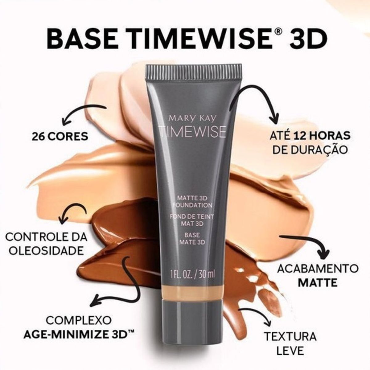 Base Timewise 3d da Mary Kay Cores Disponíveis Na Descrição