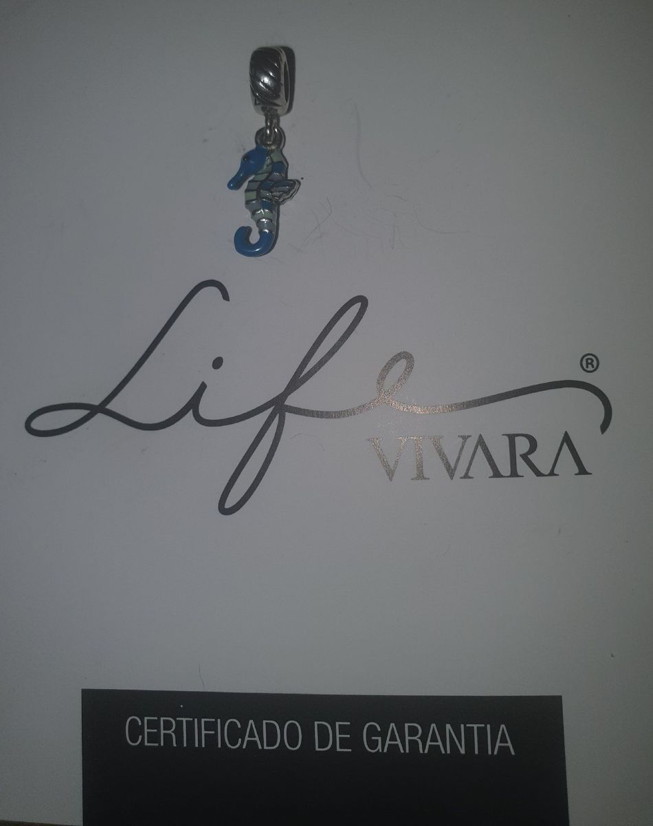 Berloque em Prata Cavalo Marinho Life By Vivara Jóia Feminina Vivara