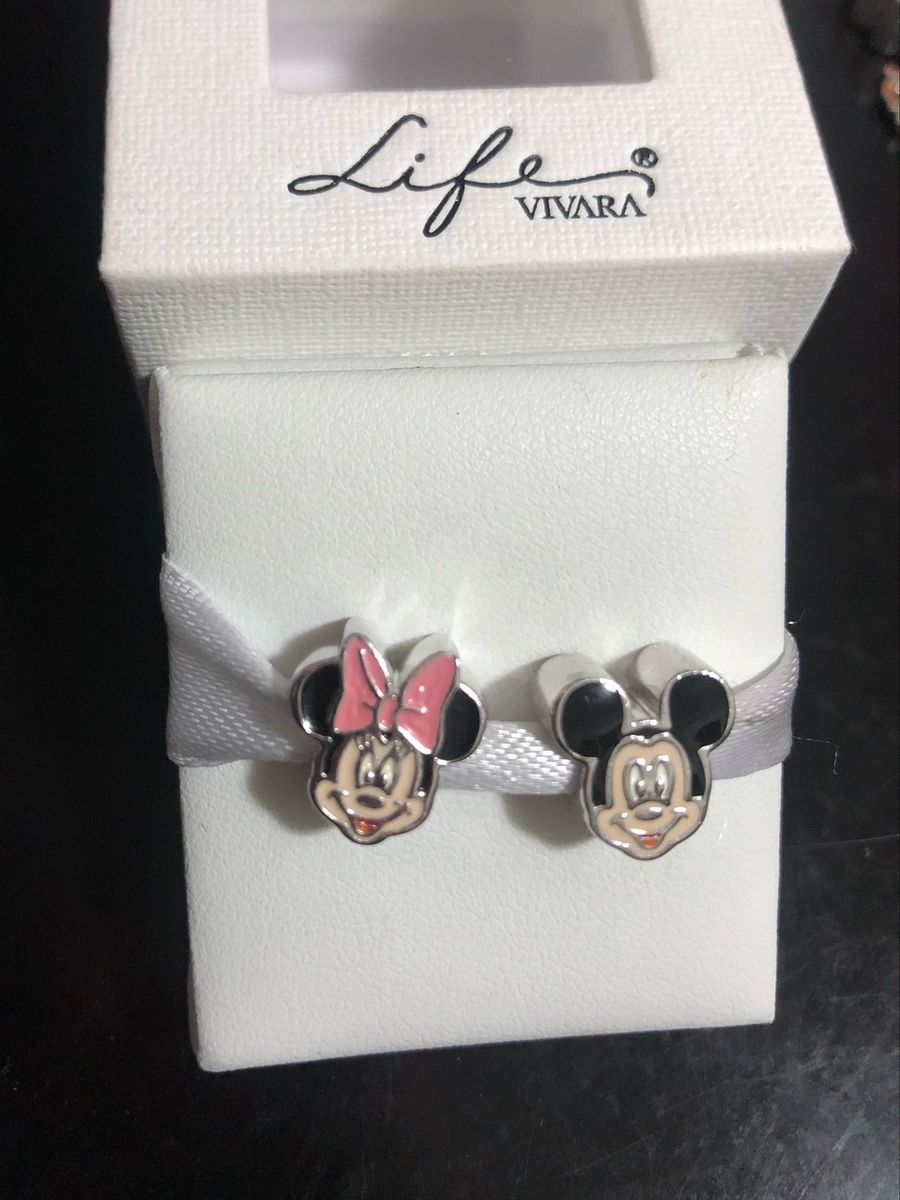 Berloques Life Vivara Disney Mickey e Minnie Jóia Feminina Vivara