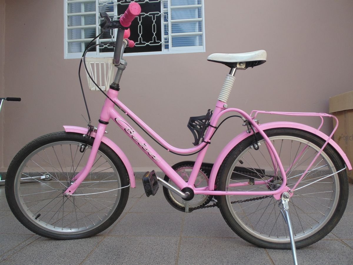 Bicicleta Monark Brisa Aro Rosa Usada Item Infantil Monark Usado