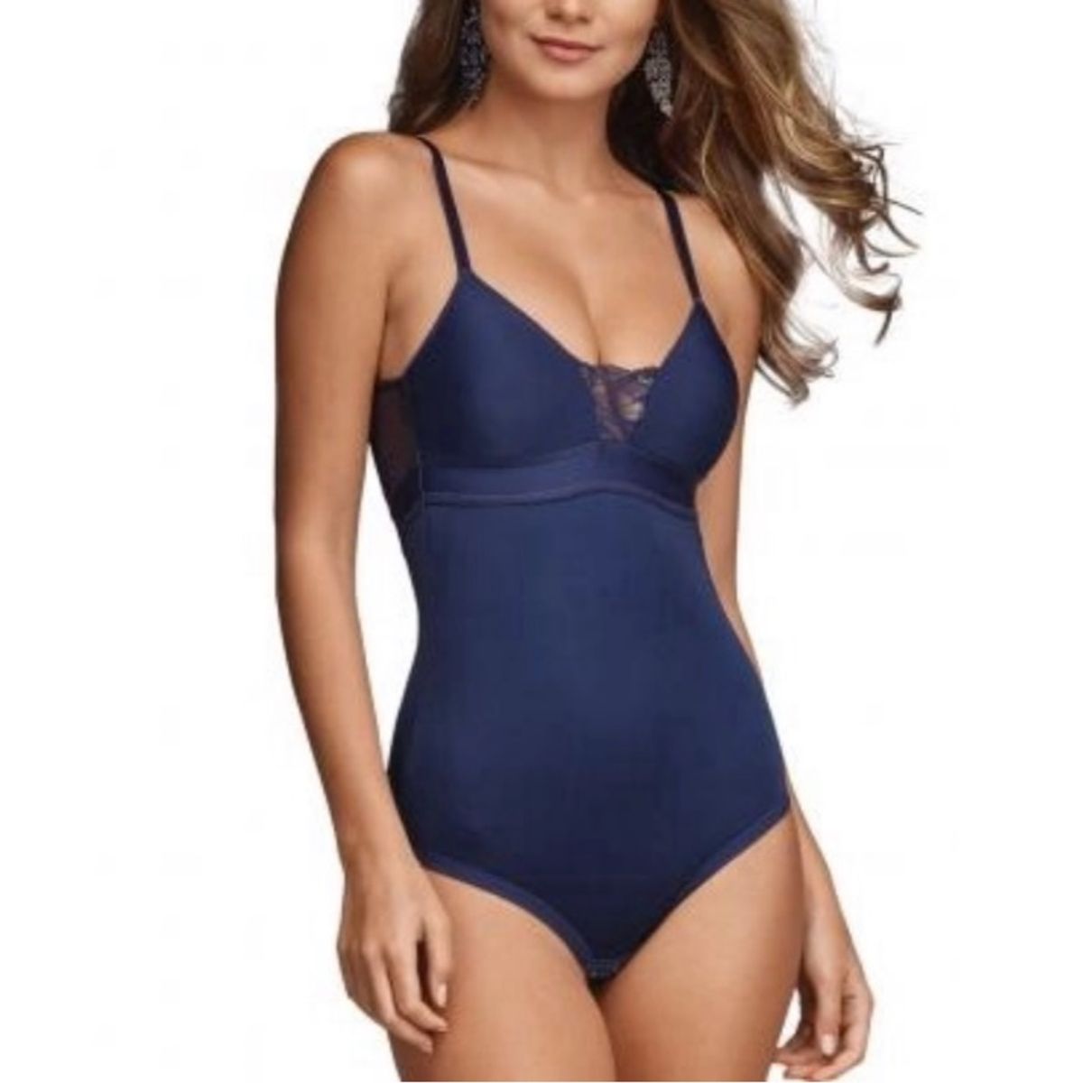 Body Demillus Azul Marinho Lingerie Feminina Demillus Nunca Usado