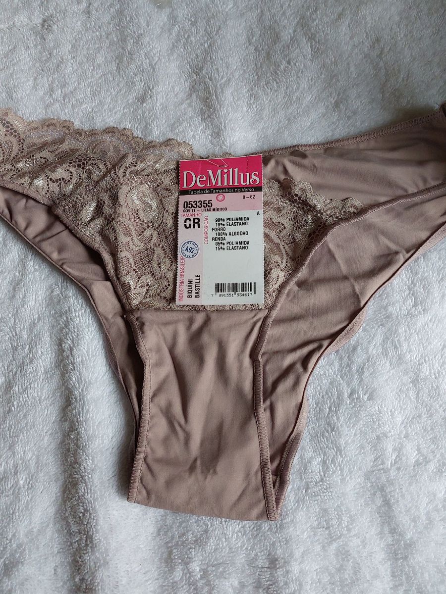 Biquini Bastille Tam Gr Lilas Lingerie Feminina Demillus Nunca Usado