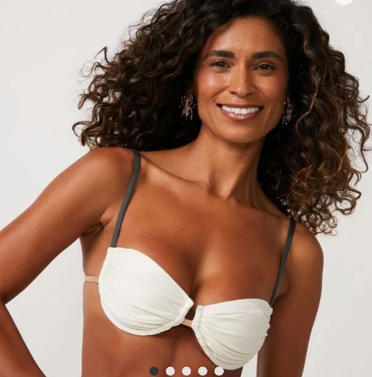 Biqu Ni Top Off White Renner Moda Praia Feminina Bossa Nossa Nunca