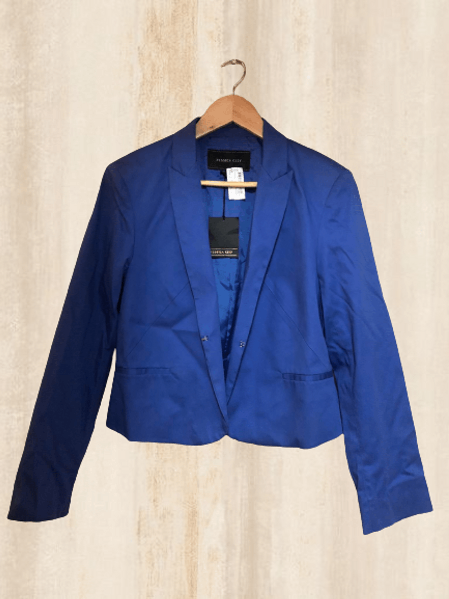 Blazer Azul Marinho Casaco Feminino Yessica Nunca Usado 71950825 Enjoei