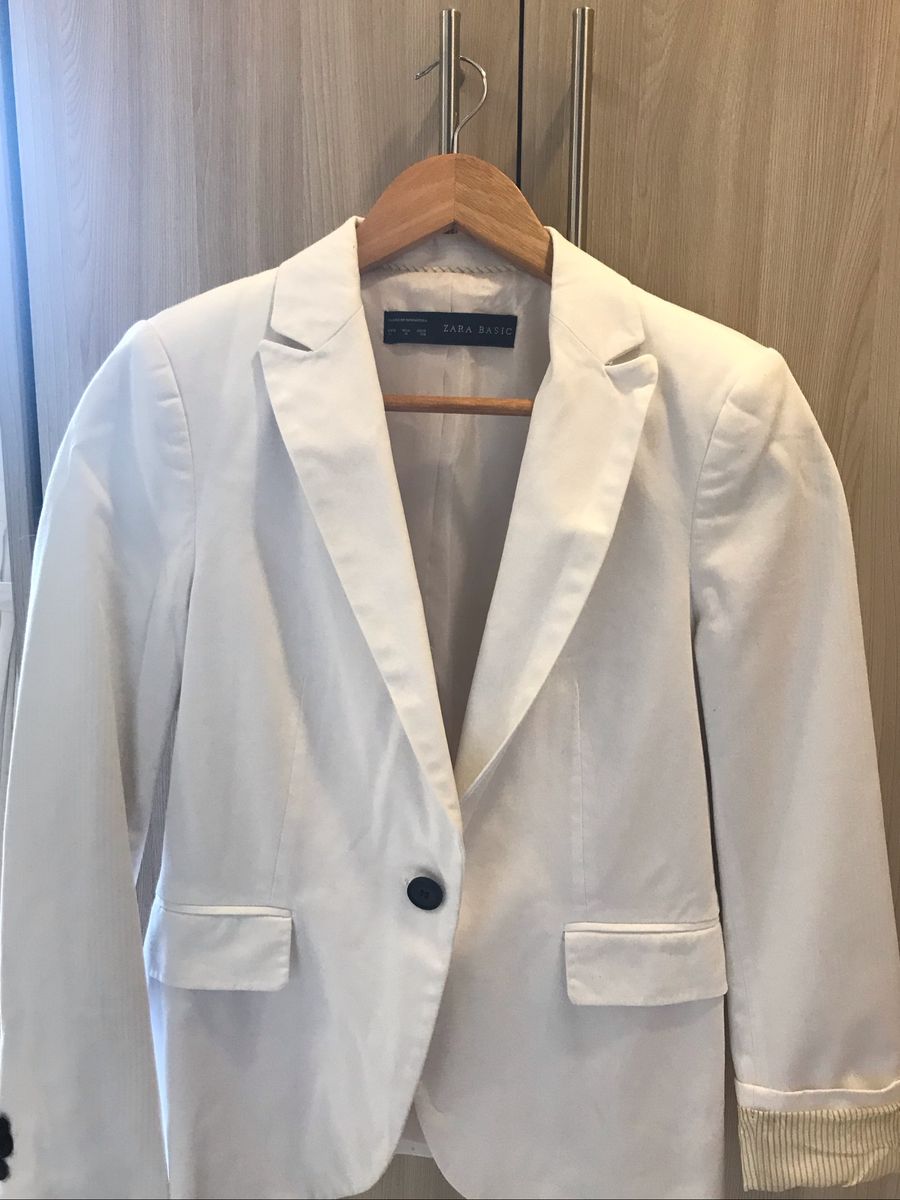 Blazer Feminino Branco Zara Terno Feminino Zara Usado Enjoei