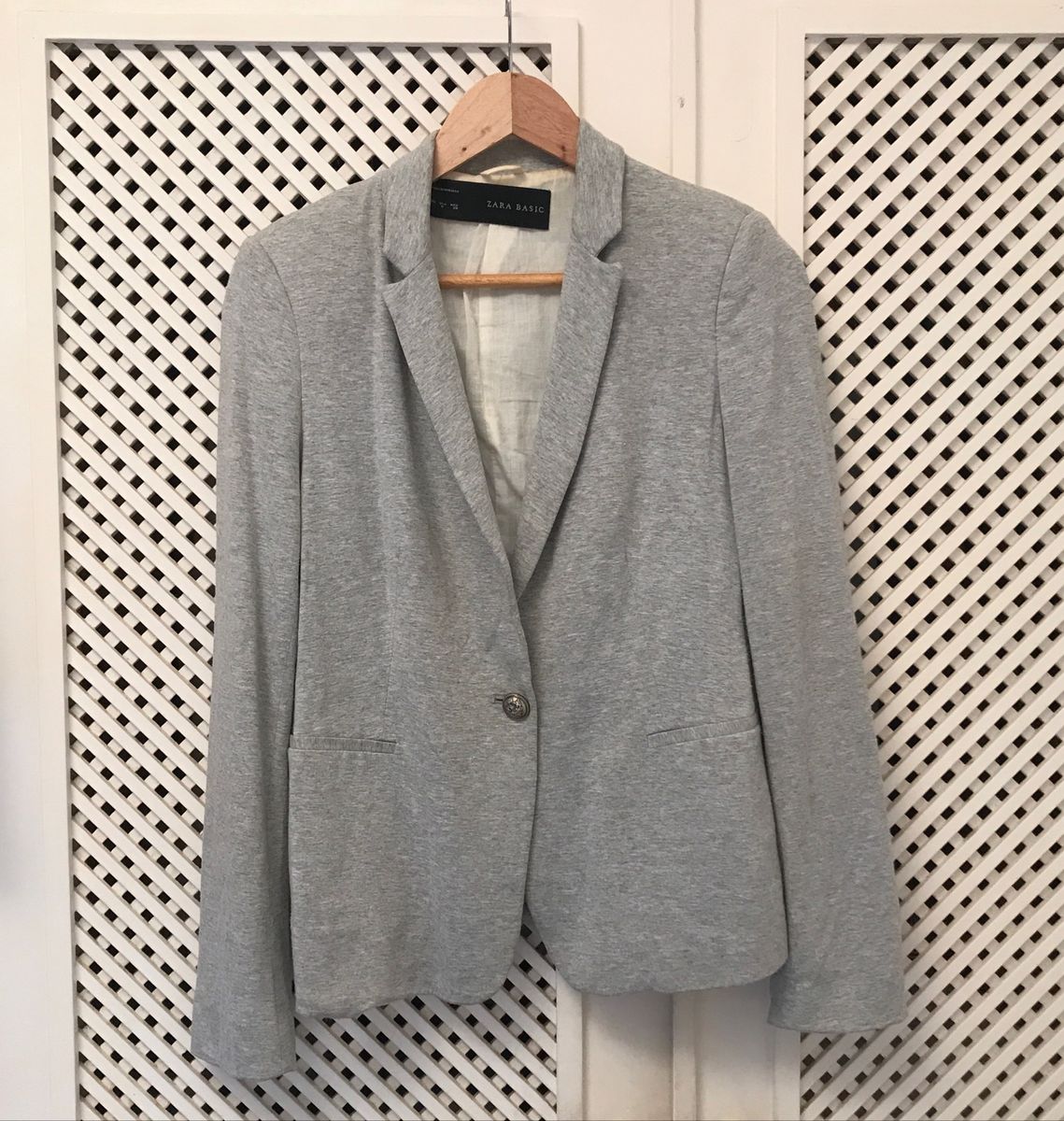 Blazer Malha Mescla Zara Casaco Feminino Zara Usado Enjoei