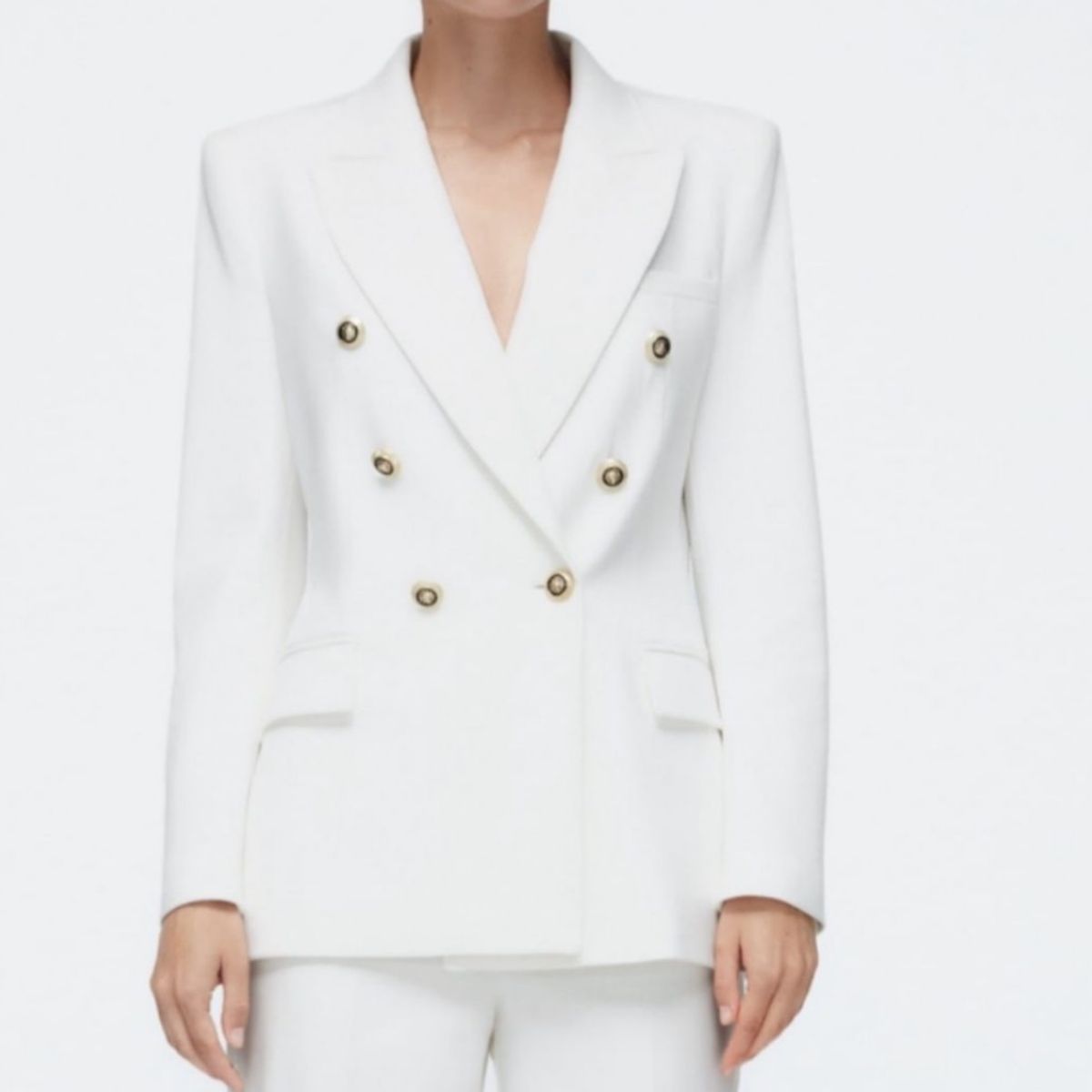 Blazer Zara Original Novo C Etiqueta M Casaco Feminino Zara Nunca