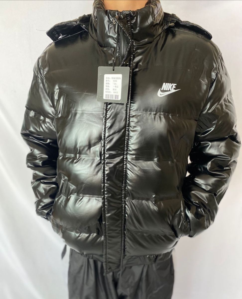 Bobojaco Preto De Frio Da Nike Importado Da Gringa Casaco Masculino