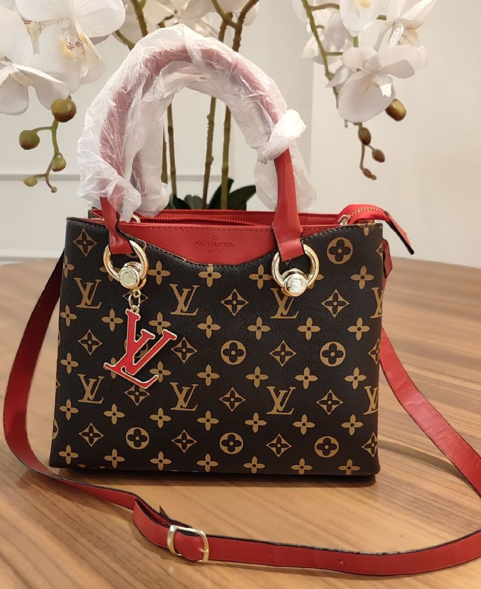 Bolsa Premium Louis Vuitton de Mão e de Ombro Nova Couro Ecológico