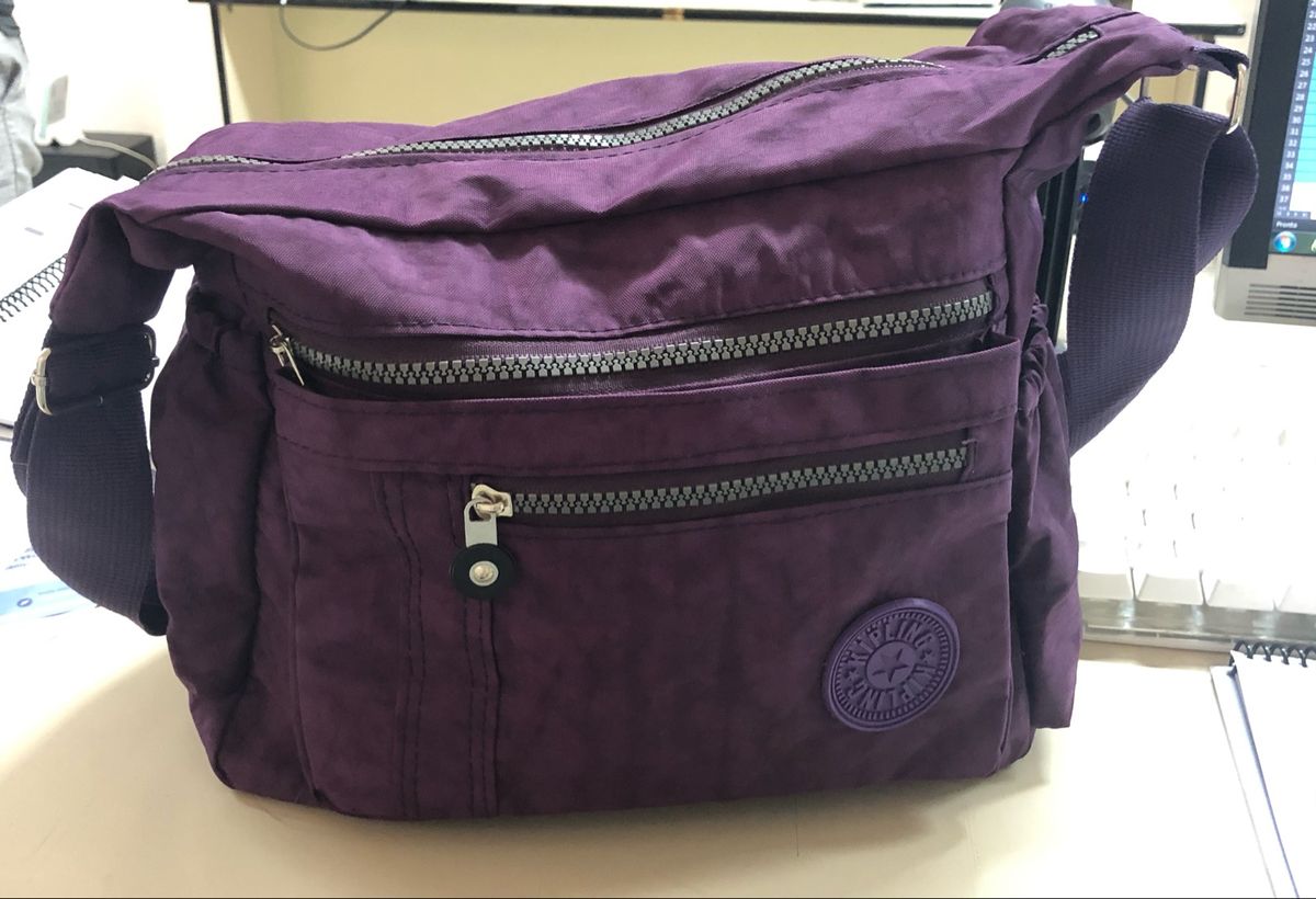 Bolsa Kipling Transversal Roxa Bolsa De Ombro Feminina Kipling Novo