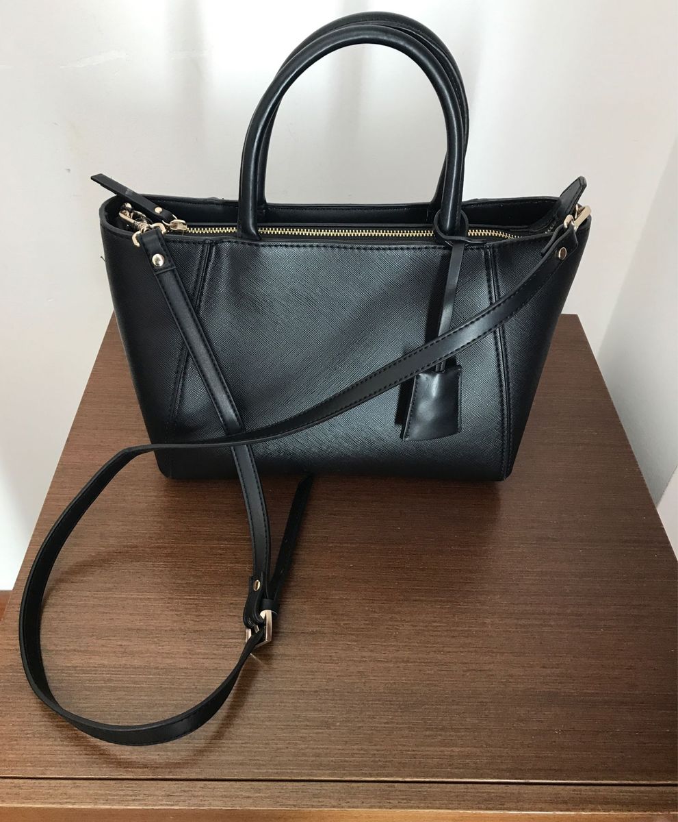 Bolsa Preta Zara Bolsa De M O Feminina Zara Usado Enjoei