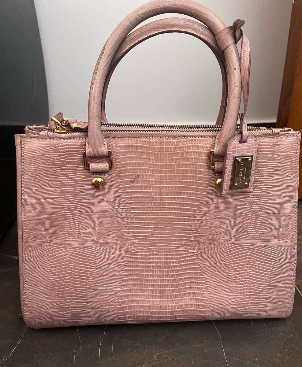 Bolsa Rosa Nude Corello Bolsa De M O Feminina Corello Usado