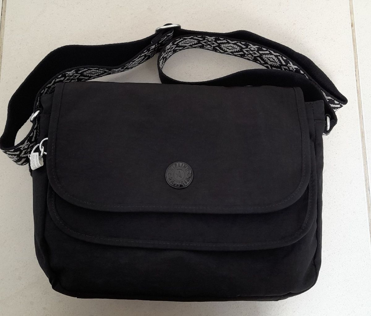 Bolsa Transversal Kipling Brooklyn Black N O Cabe Caderno