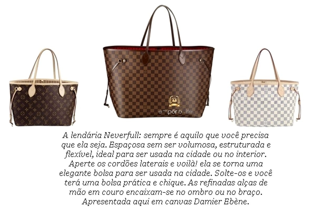 Bolsas Louis Vuitton Neverfull Em Couro Aut Ntico Premium Imagens