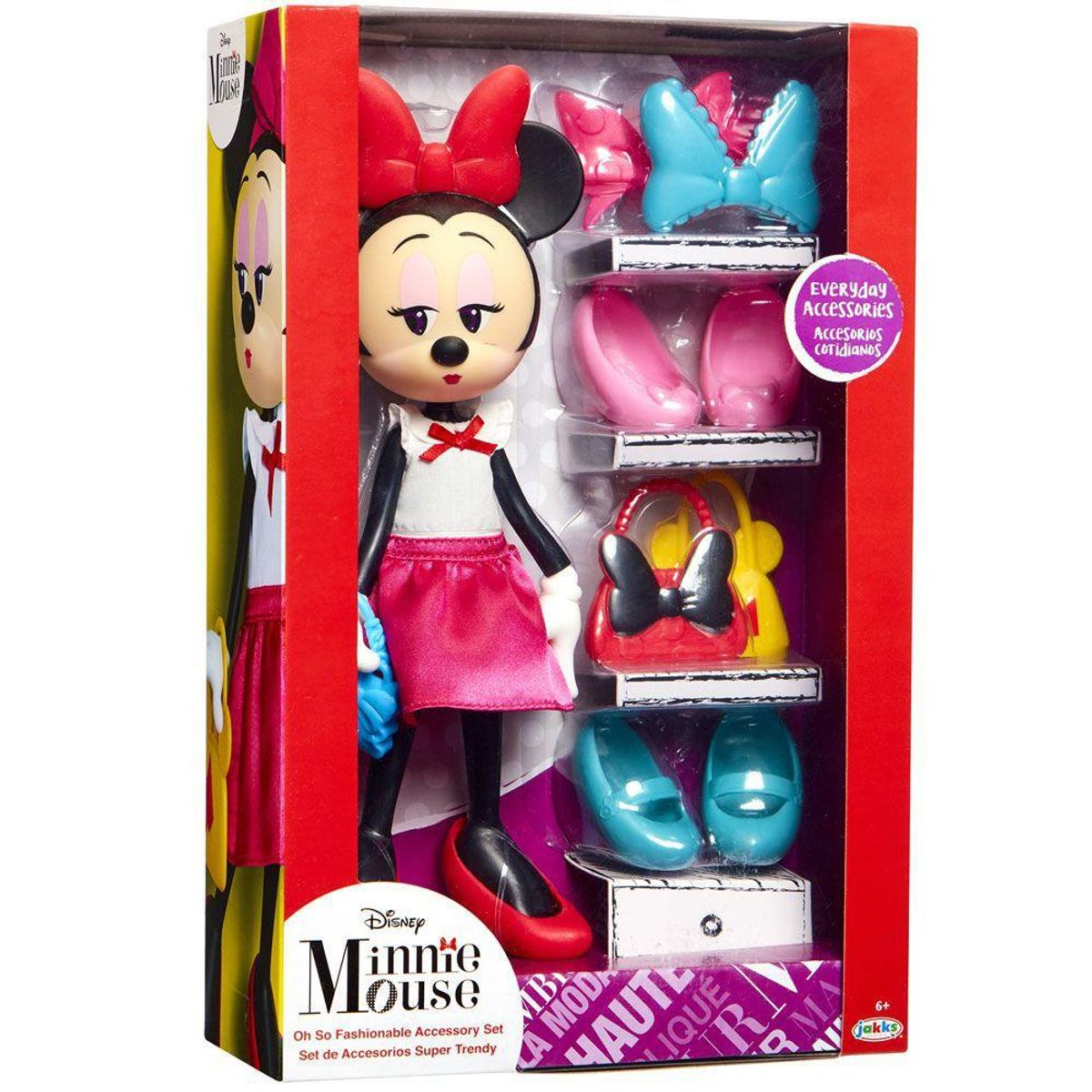 Boneca Articulada Acess Rios Disney Minnie Mouse Fashion