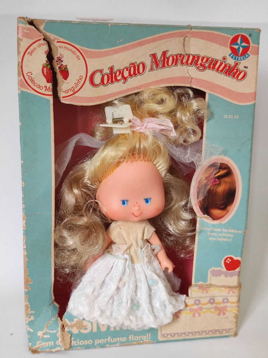 Boneca Coleção Moranguinho Noivinha Anos 80 Raridade Brinquedo para