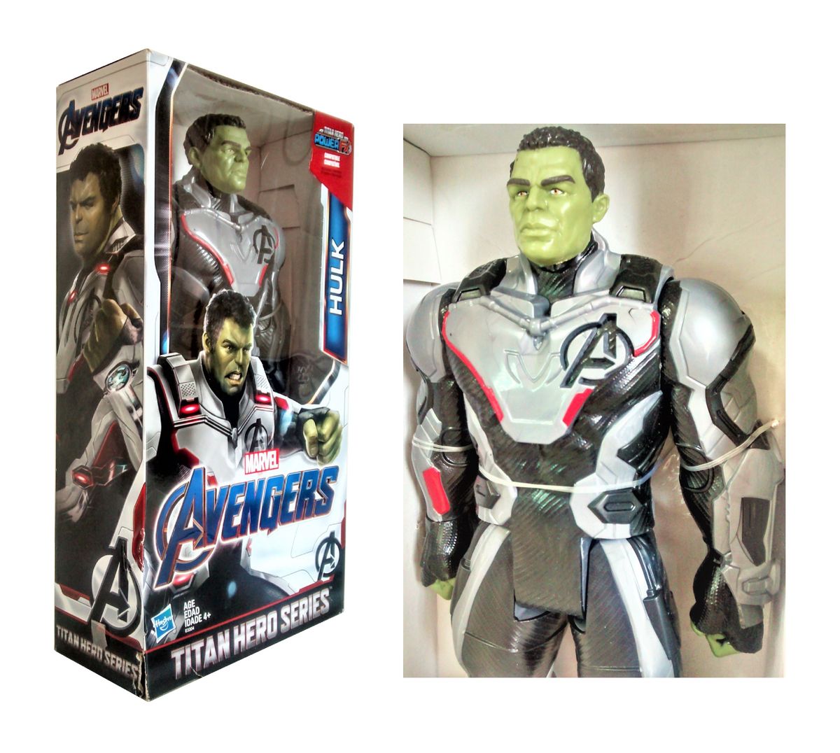 Boneco Hulk Coleção Titan Hero 30 Cm Avengers Figura Ação Uniforme