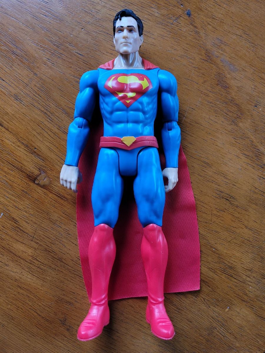 Boneco Superman Quadrinhos Mattel 30cm Brinquedo Mattel Usado