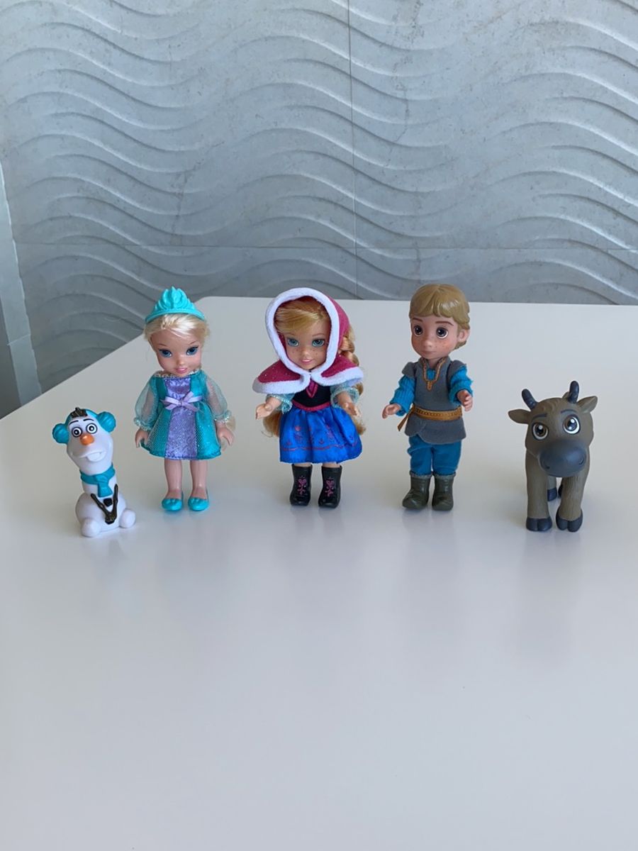 Bonecos Original Disney Elsa Ana Kristoff Olaf E Sven Brinquedo