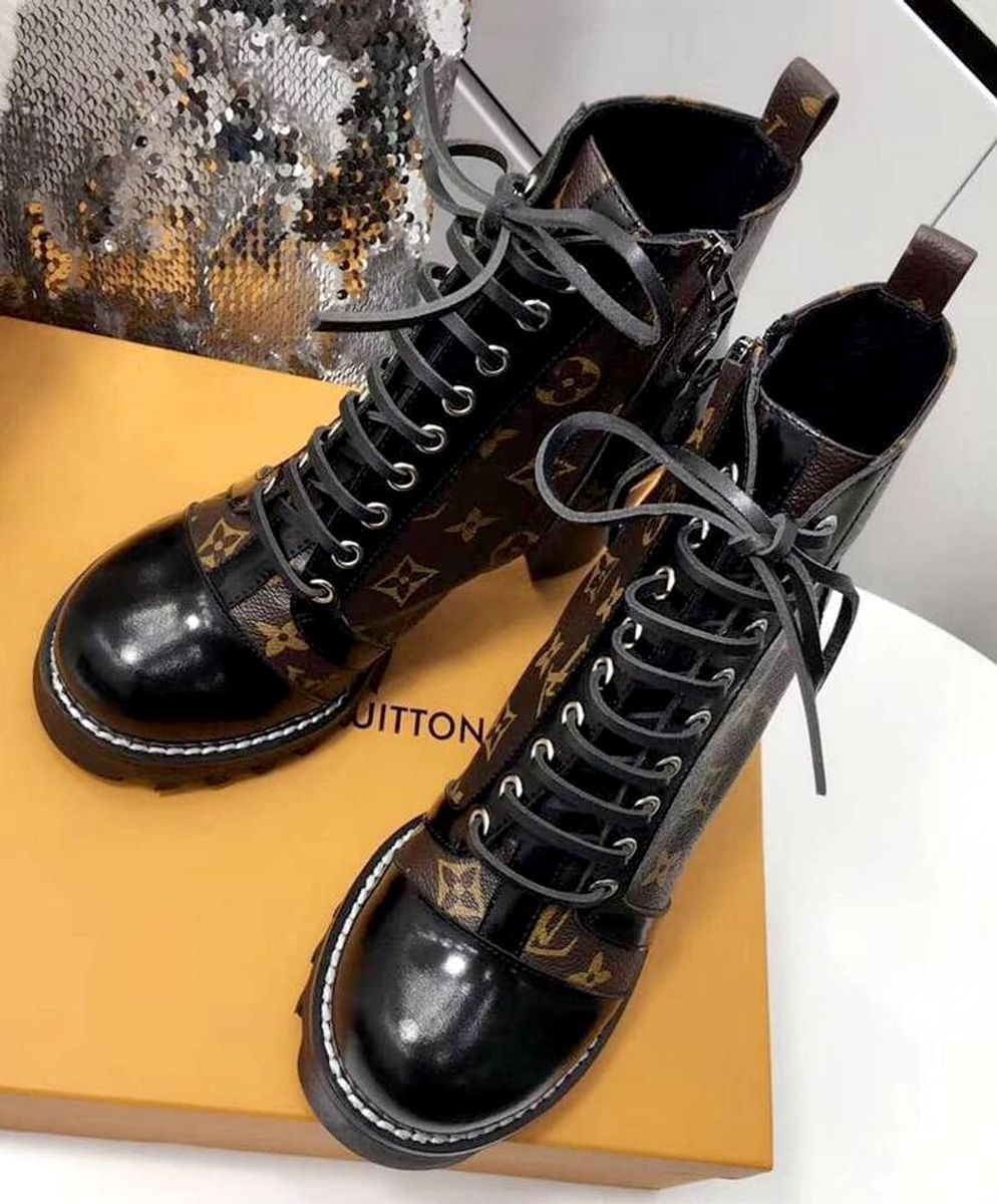 Bota Ankle Boot Star Trail Louis Vuitton Nova Em Couro Aut Ntico