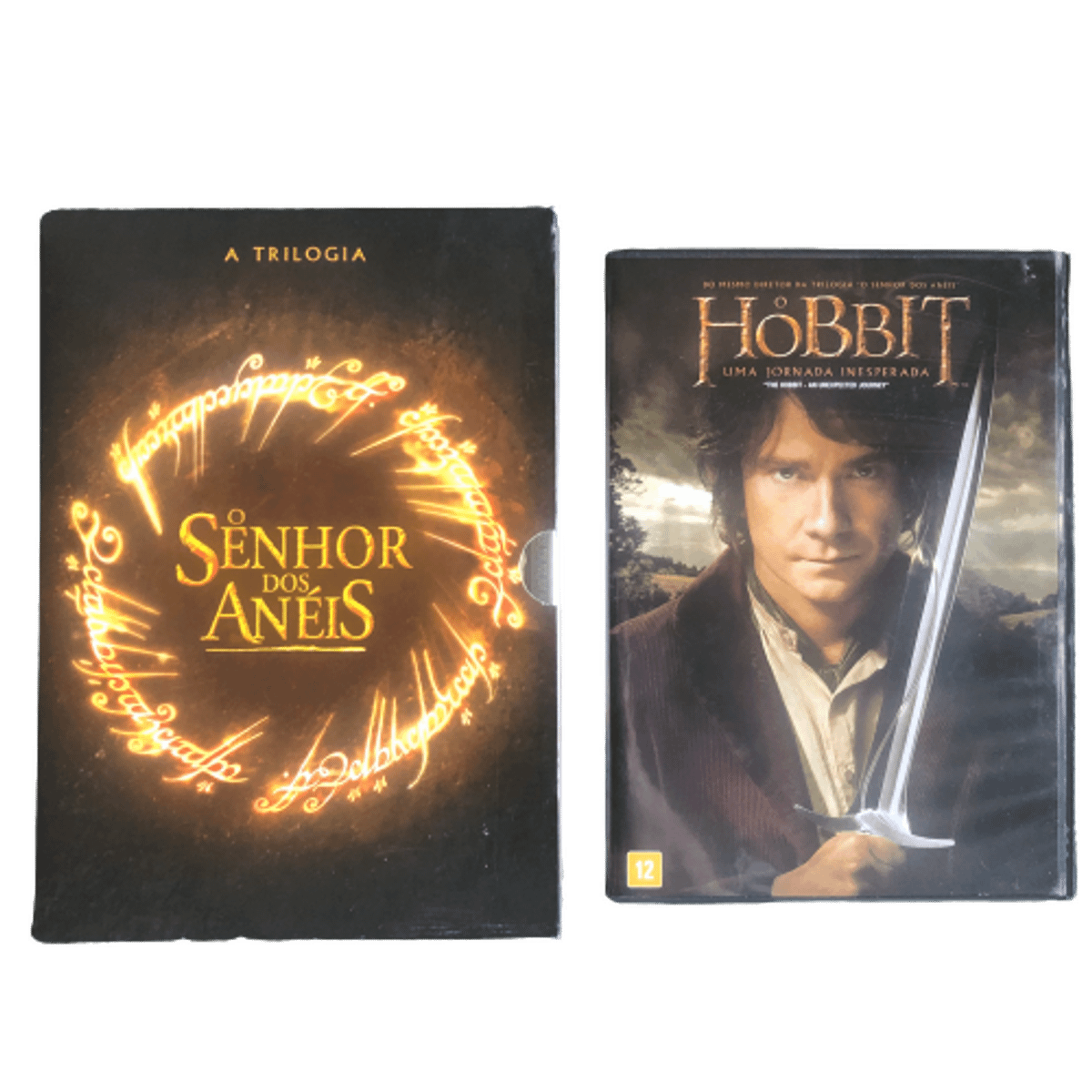 Box Dvd O Hobbit E Trilogia Senhor Dos Aneis Originais Excelente Estado