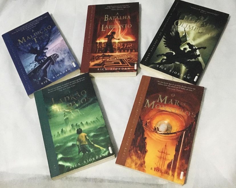 Box Percy Jackson Capa Antiga Livro Rick Riordan Usado 37532411 Enjoei