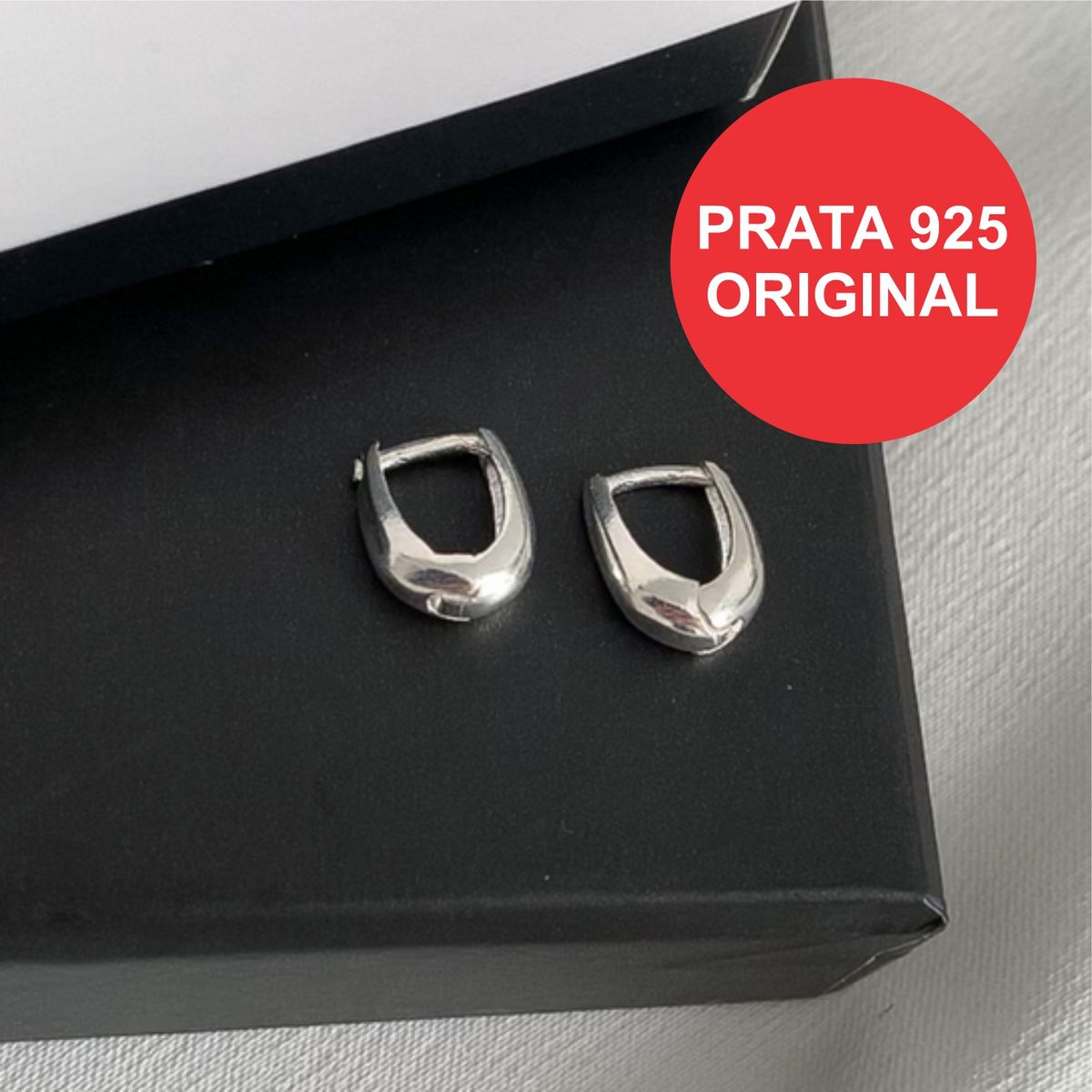 Brinco Prata Argola Gota Pequena Articulada Feminina Antial Rgico