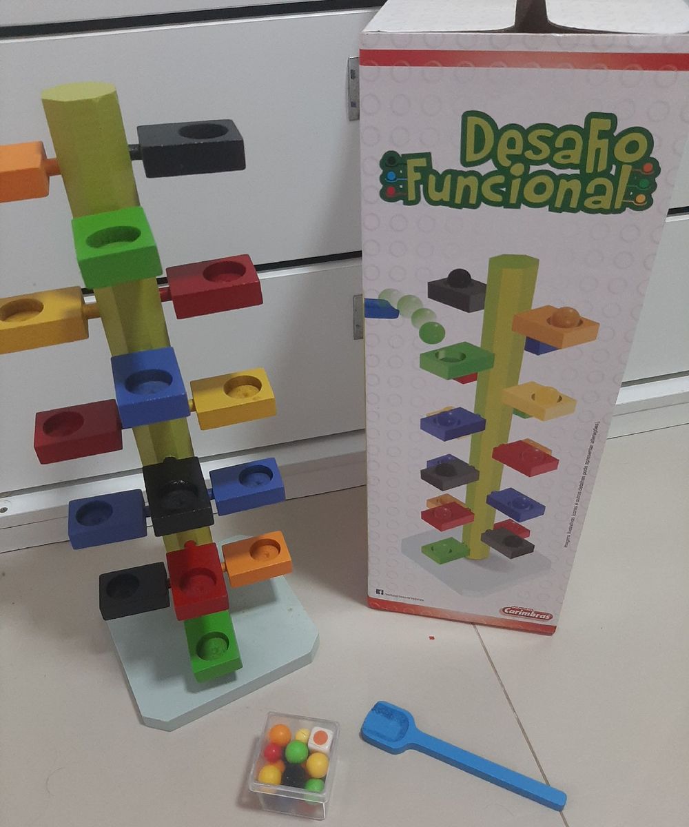 Brinquedo Educativo Desafio Funcional Brinquedo para Bebês Carimbras