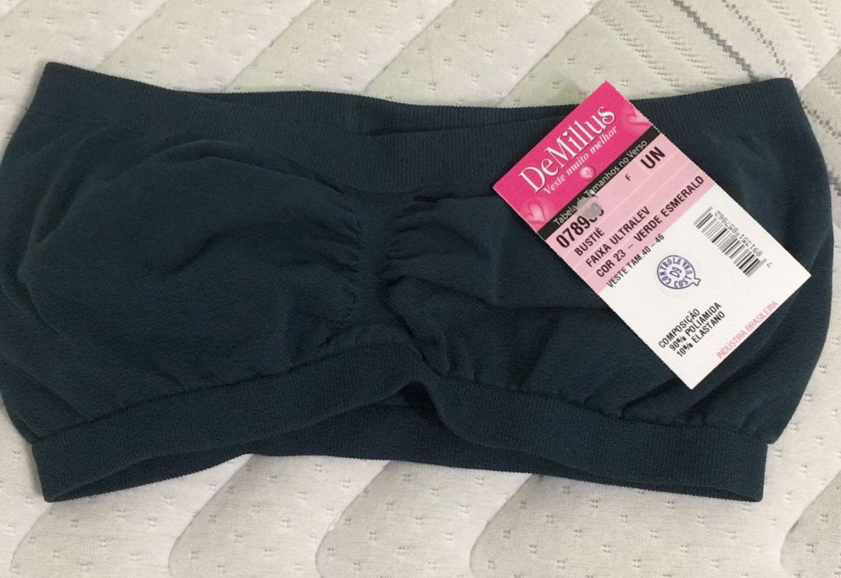 Busti Faixa Ultraleve Verde Lingerie Feminina Demillus Nunca Usado