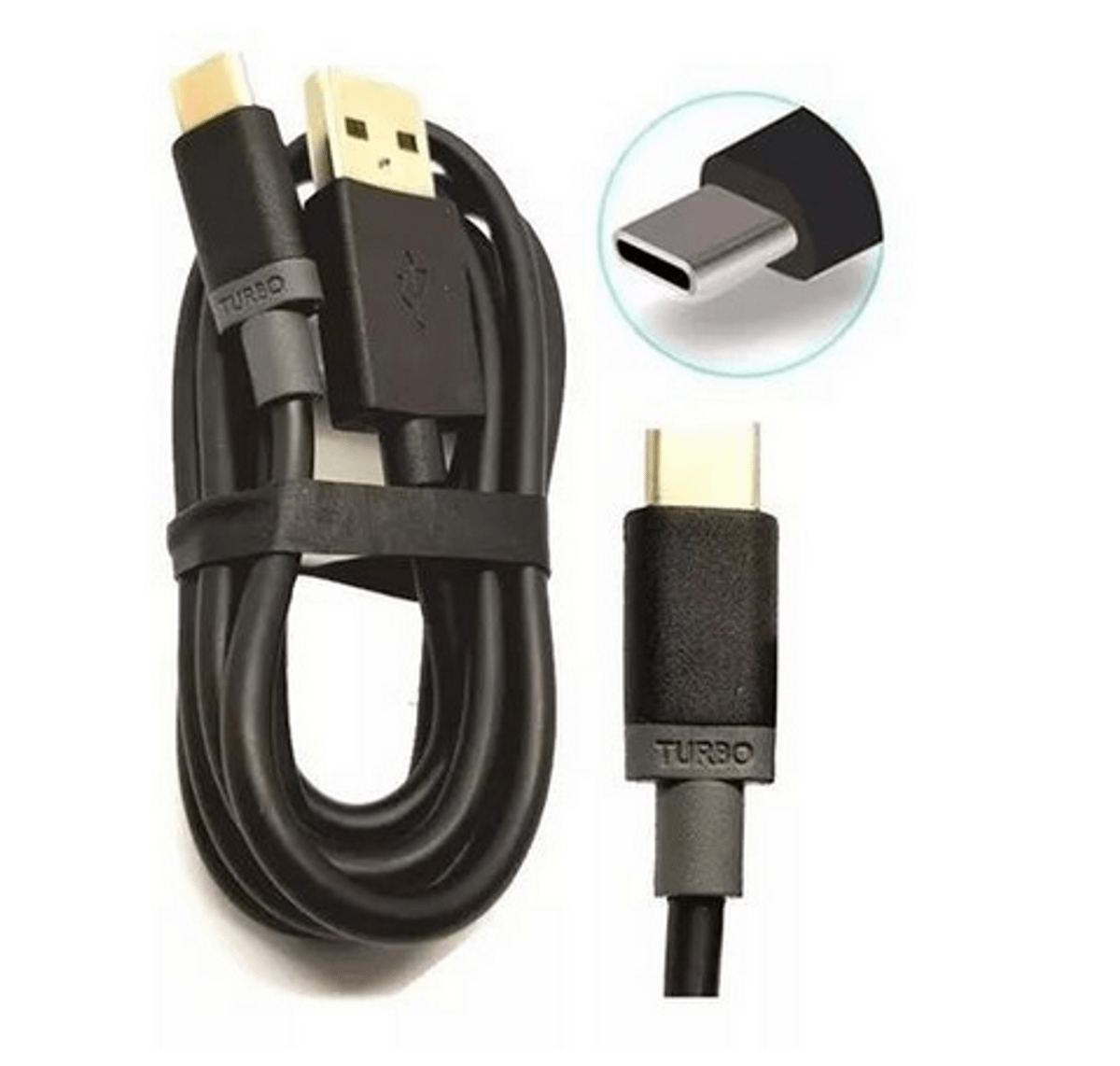 Cabo Usb Turbo Power Original Tipo C Para Celular Tablet 1 Metro