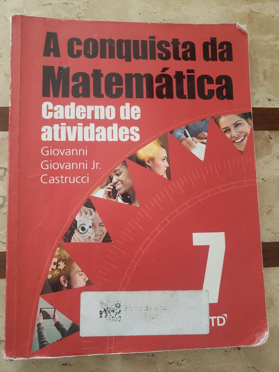 Caderno de Atividades a Conquista da Matemática 7 Livro Ftd Usado