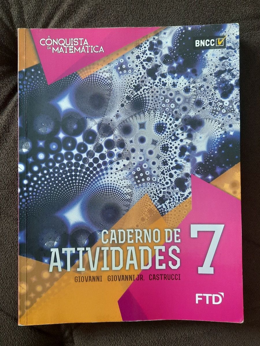 Caderno De Atividades A Conquista Da Matem Tica Livro Ftd Usado