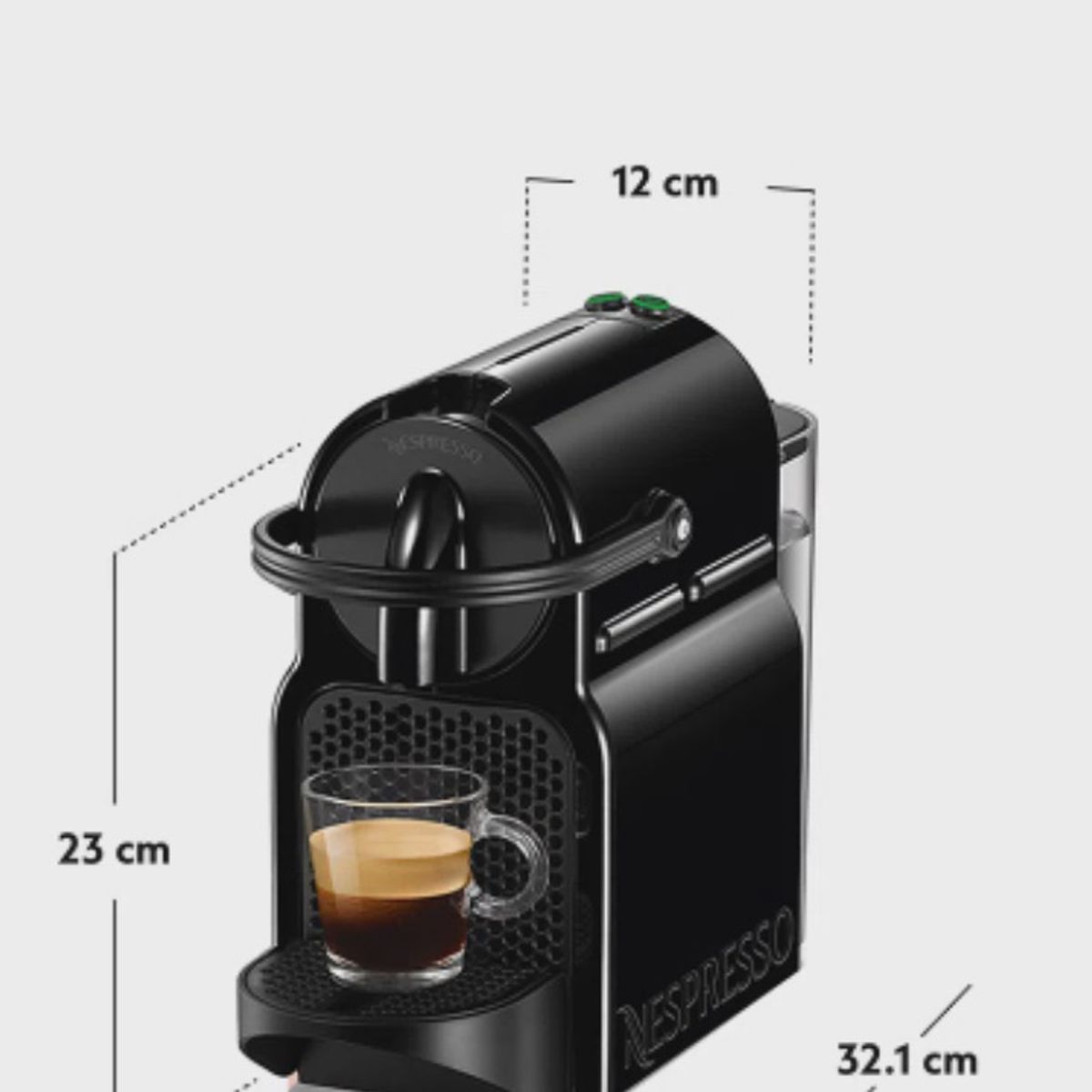 Cafeteira Nespresso Preta 110v Modelo Inissia Eletrodoméstico