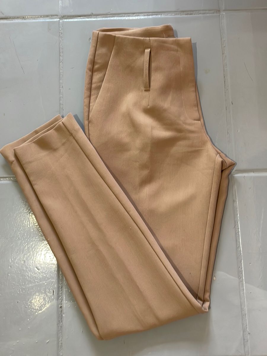 Calça Alfaiataria Nude Calça Feminina Cori Usado 80301353 enjoei