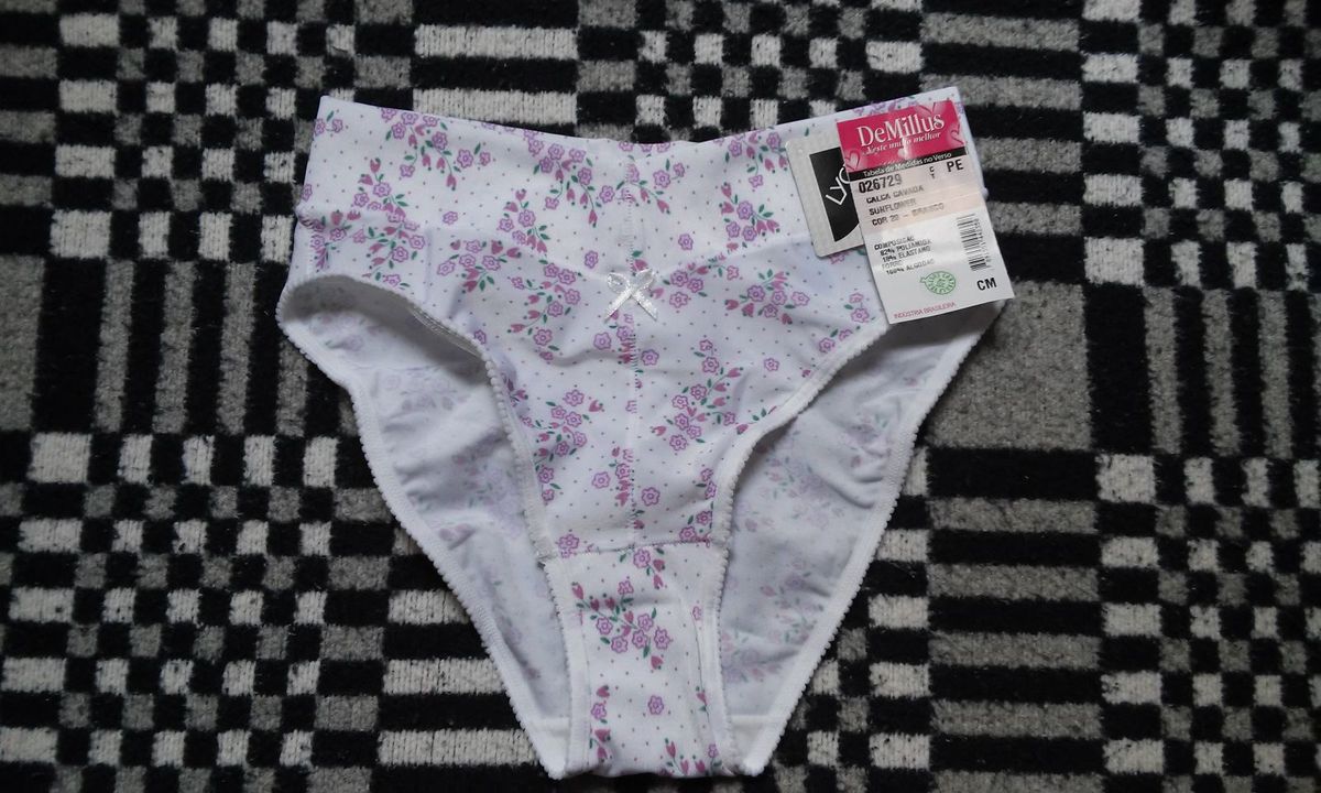 Calça Cavada Sunflower Lingerie Feminina Demillus Nunca Usado